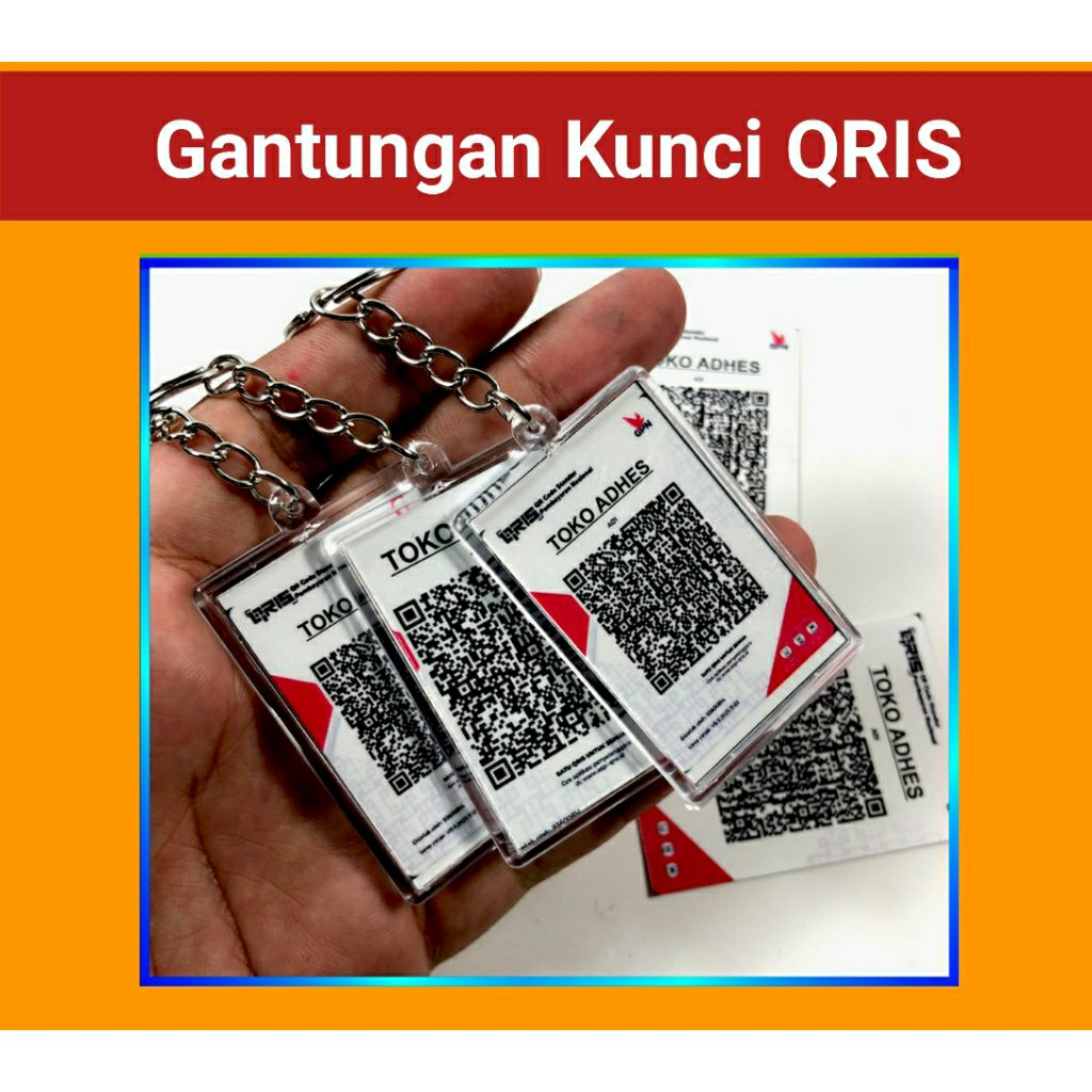 Gantungan Kunci Qris Akrilik 1 Hari Jadi