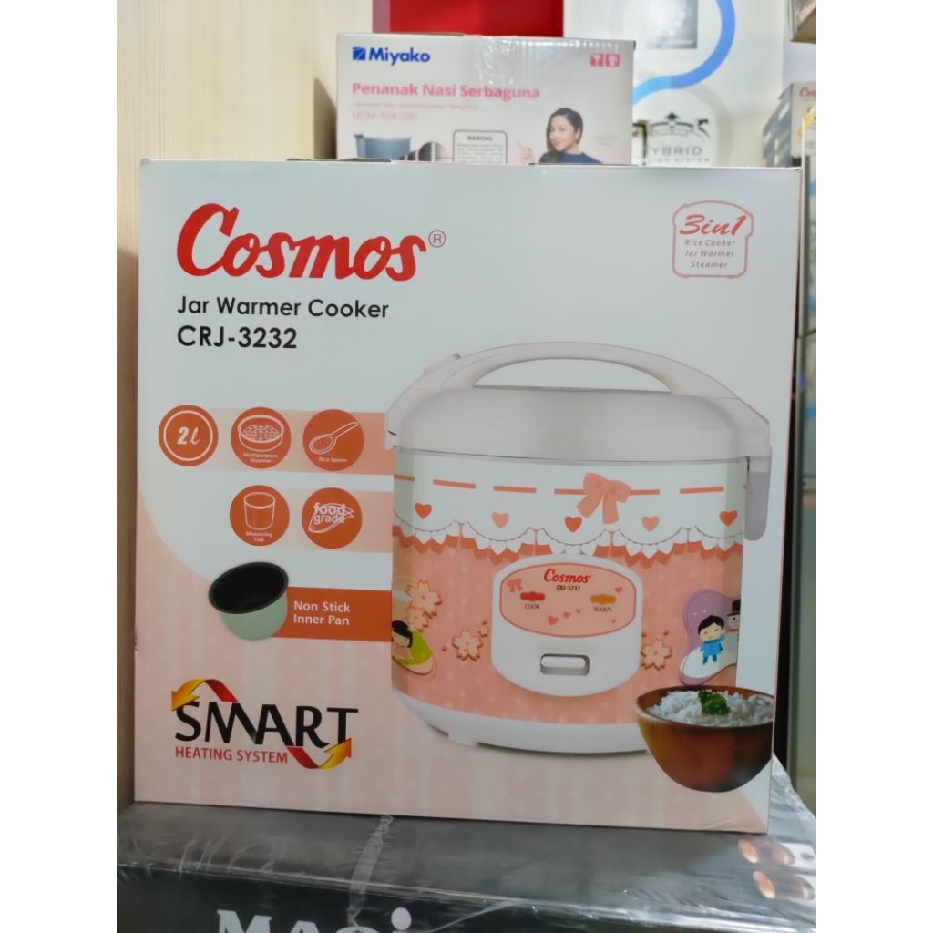 Rice Cooker Anti Lengket Cosmos CRJ-3232 2Liter