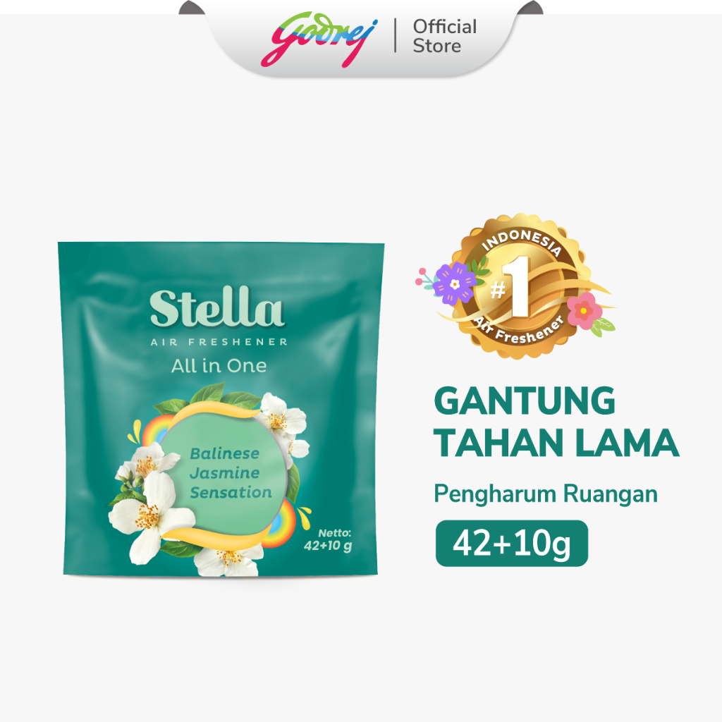 Stella All In One Balinese Jasmine Sensation 42+10gr - Pengharum Ruangan