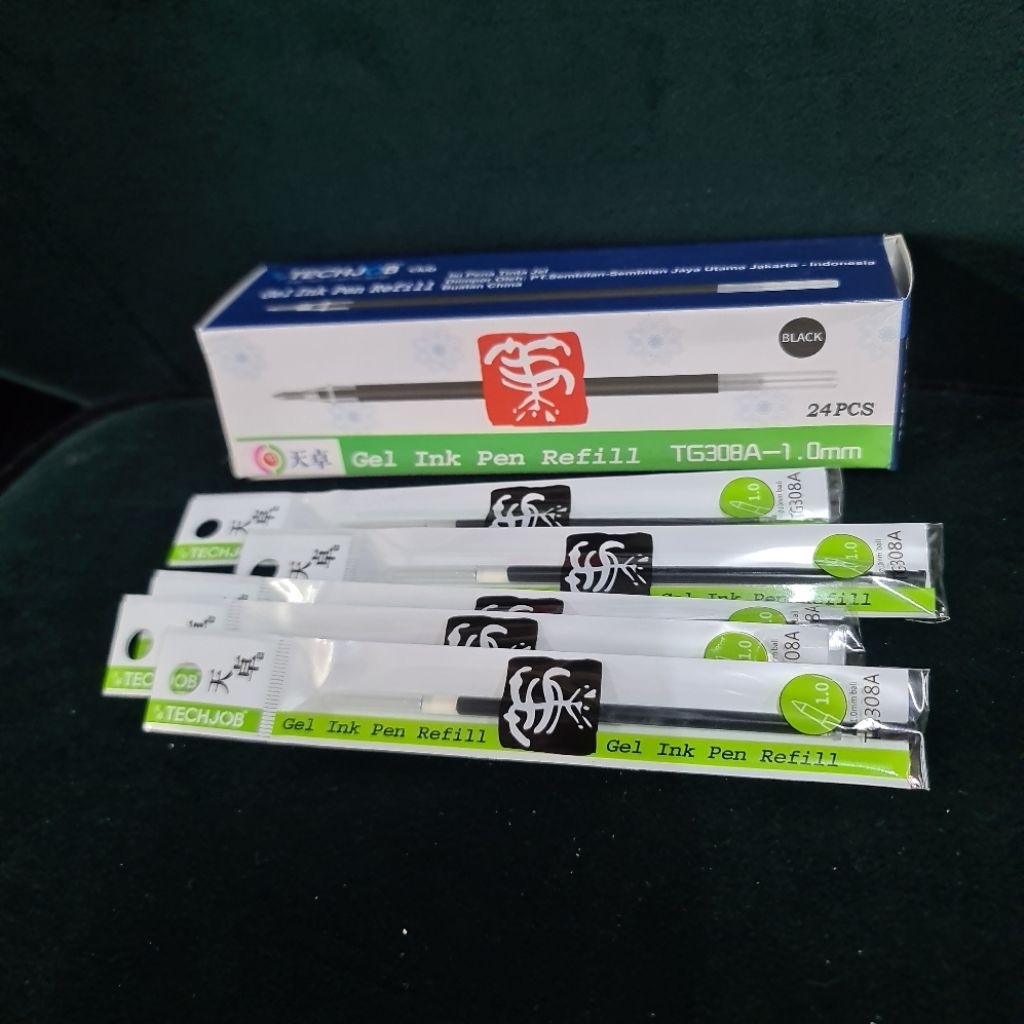 ISI BOLPEN REFILL GEL INK PEN TECHJOB TG308A-1,0mm