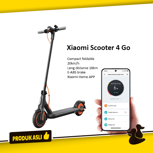 Xiaomi Smart Electric Kick Scooter 4 Skuter Listrik Otoped Lipat Elektrik Premium Jarak Jauh 18km An