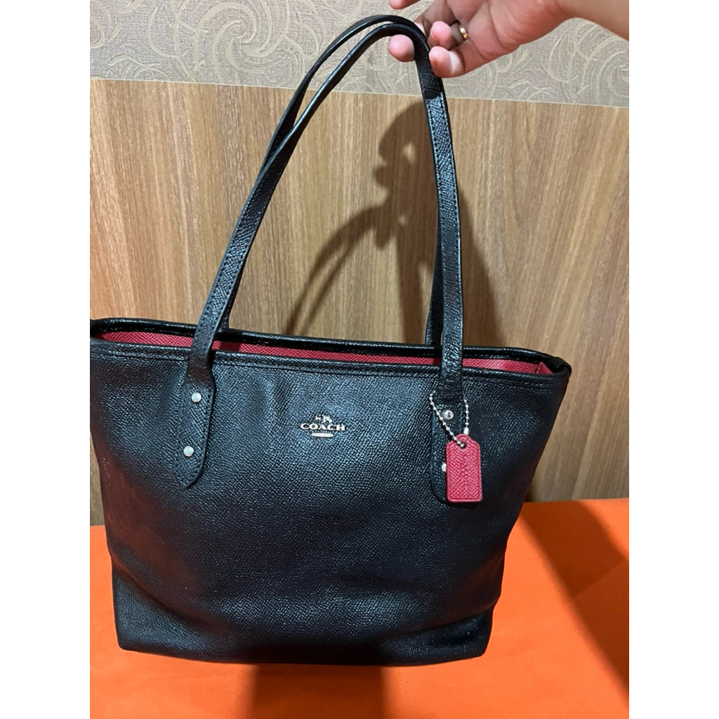 coach mini city zip tote two tone limited