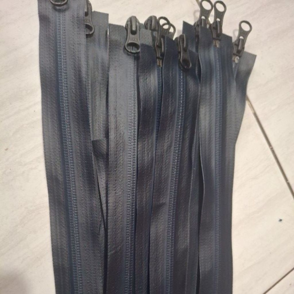 Daun seleting waterproof 100cm YKK( warna biru navy)/aquaproof/zipper ykk