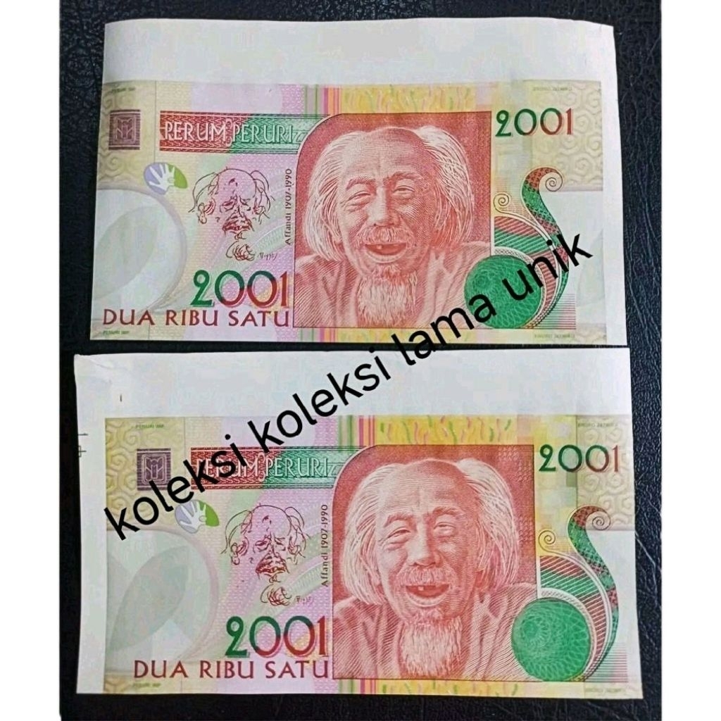 UANG TESTNOTE AFANDI 2001