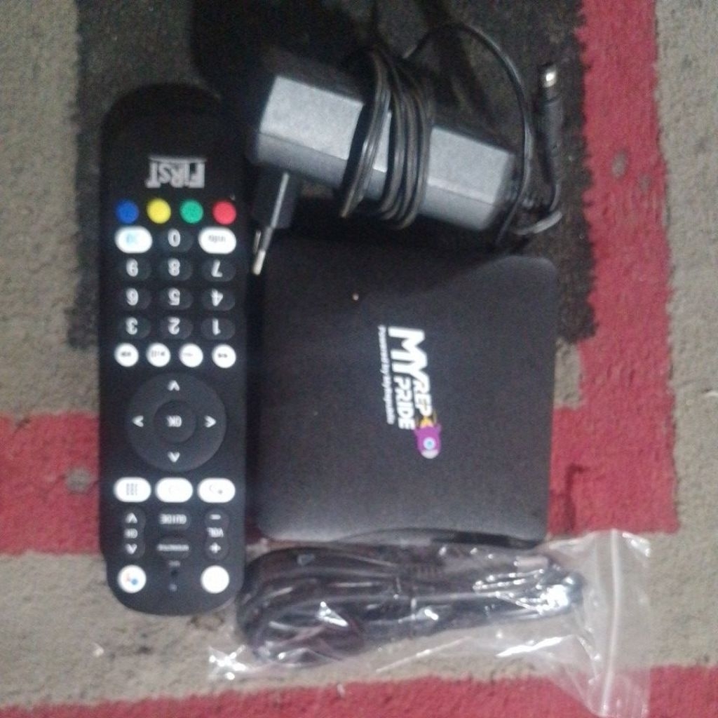 Stb myrep dv9135 fullset full aplikasi remote FM