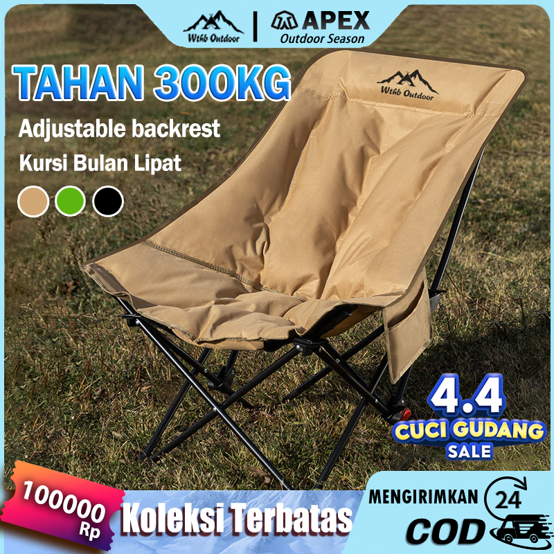 [APEX] Kursi Lipat Outdoor/kursi malas/Kursi Pantai Lipat Portable/600D Kain Oxford Kursi Mendukung