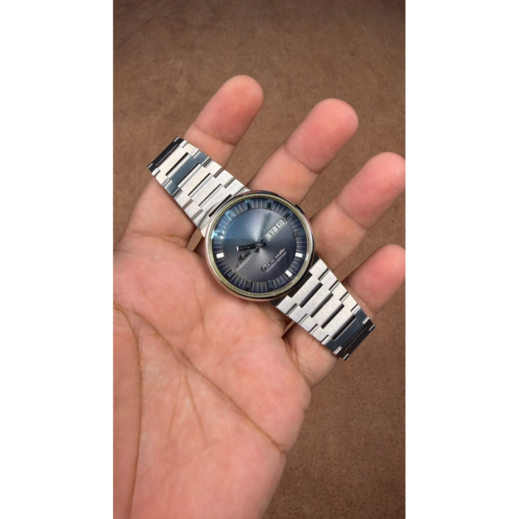 JAM TANGAN PRIA MIDO COMMANDER 8679 GREY DIAL VINTAGE MOVEMENT 2837 AUTOMATIC ORIGINAL SWISS MADE