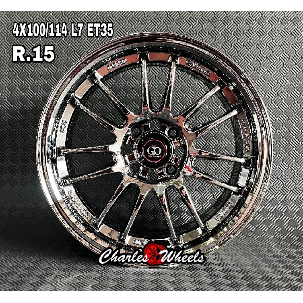 VELG RE30 RING 15 BLACKCHROME