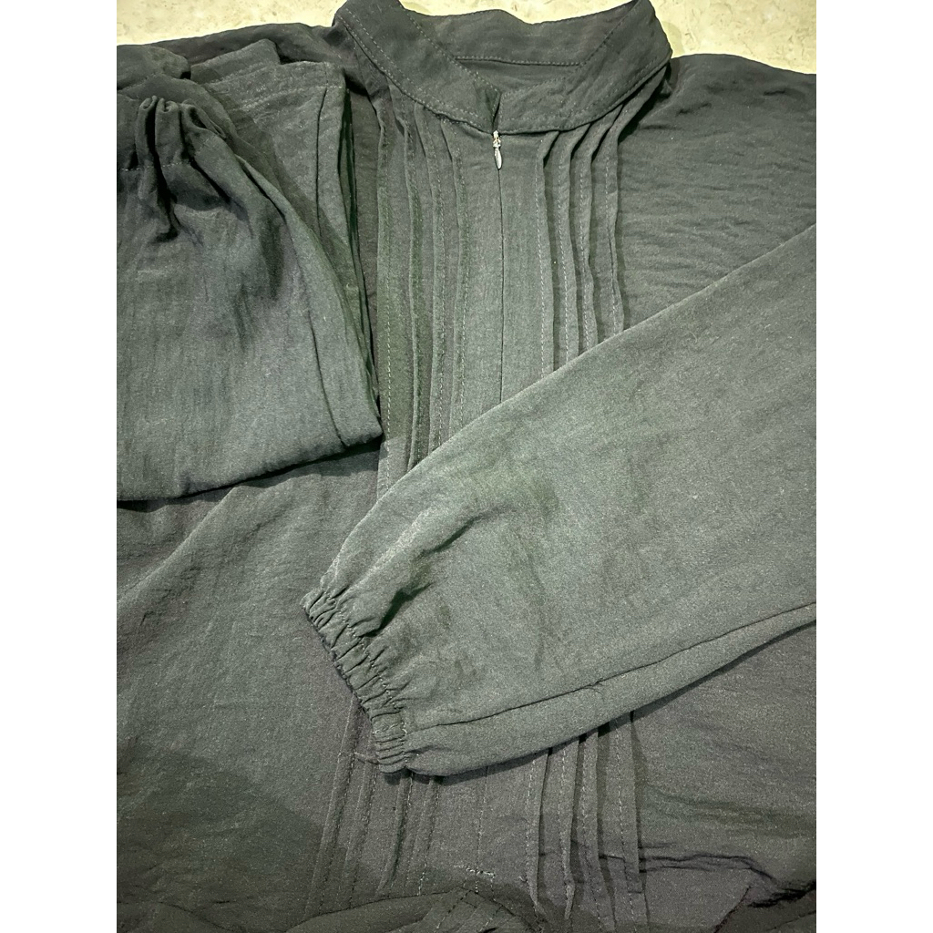 setelan crinkle, tunik dan celana