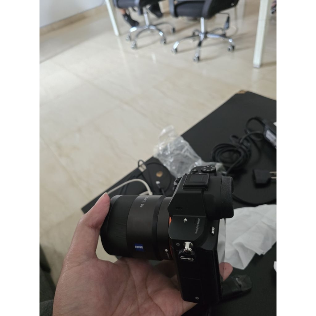 sony a7ii + lensa sony fe 55mm f1.8 zeiss