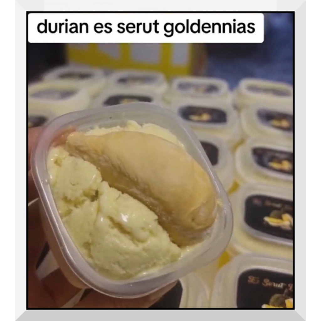 Es Serut Durian Golden Nias - Tanpa pengawet dan pewarna