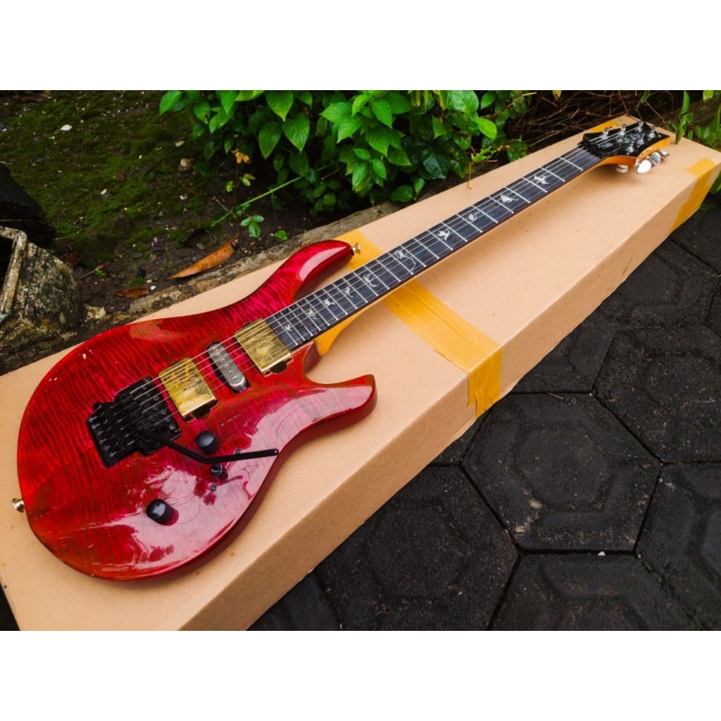 Gitar elektrik Model Prs Chleo, Floydrose Spesial, Pickup Quantum, Pickup Dmarzio, Fret Jescar