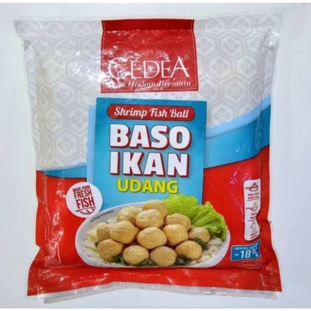 Cedea ikan olahan bakso ikan udang 500gr