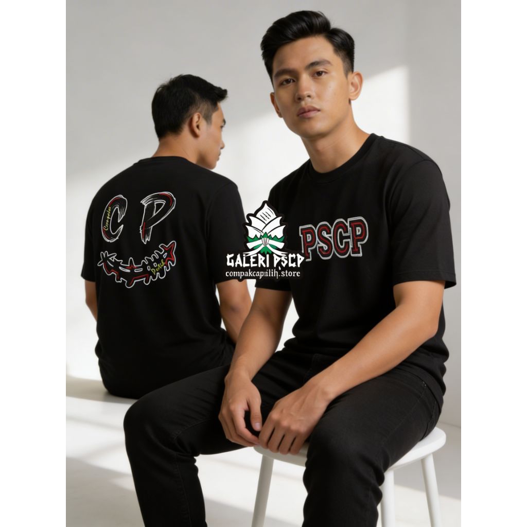 GALERI PSCP KAOS PSCP DISTRO ELEGAN KOMBED PREMIUM CEMPAKA PUTIH