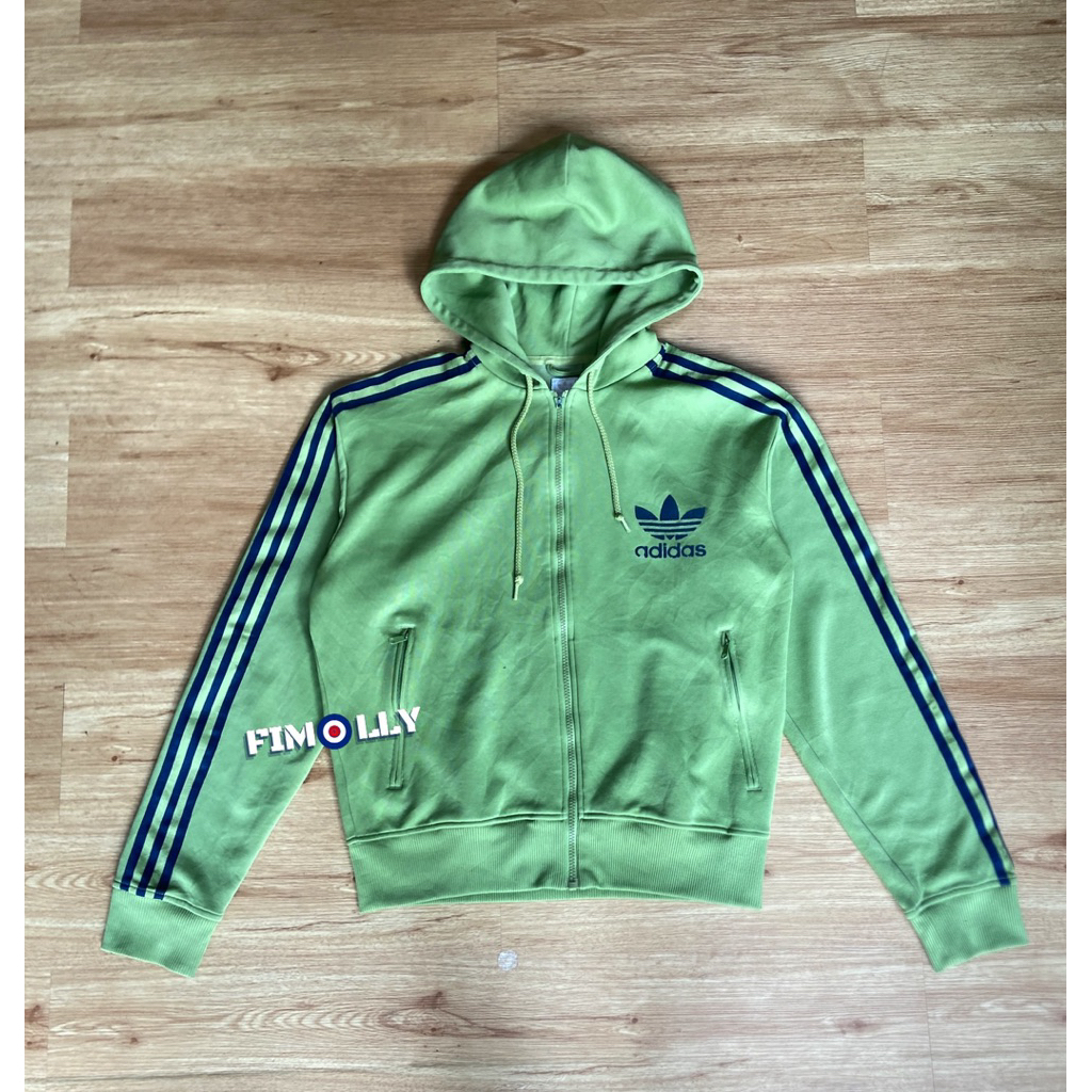 tracktop Adidas firebird green hoodie