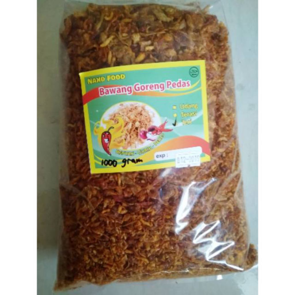 Bawang Goreng Teri Pedas Kiloan isi 1000gr