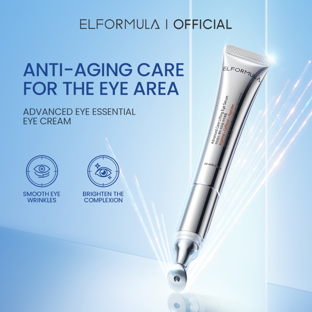 ELFORMULA Advanced Timeless Essential Eye Cream - Serum Mata untuk Mencerahkan Area Mata dan Mengura