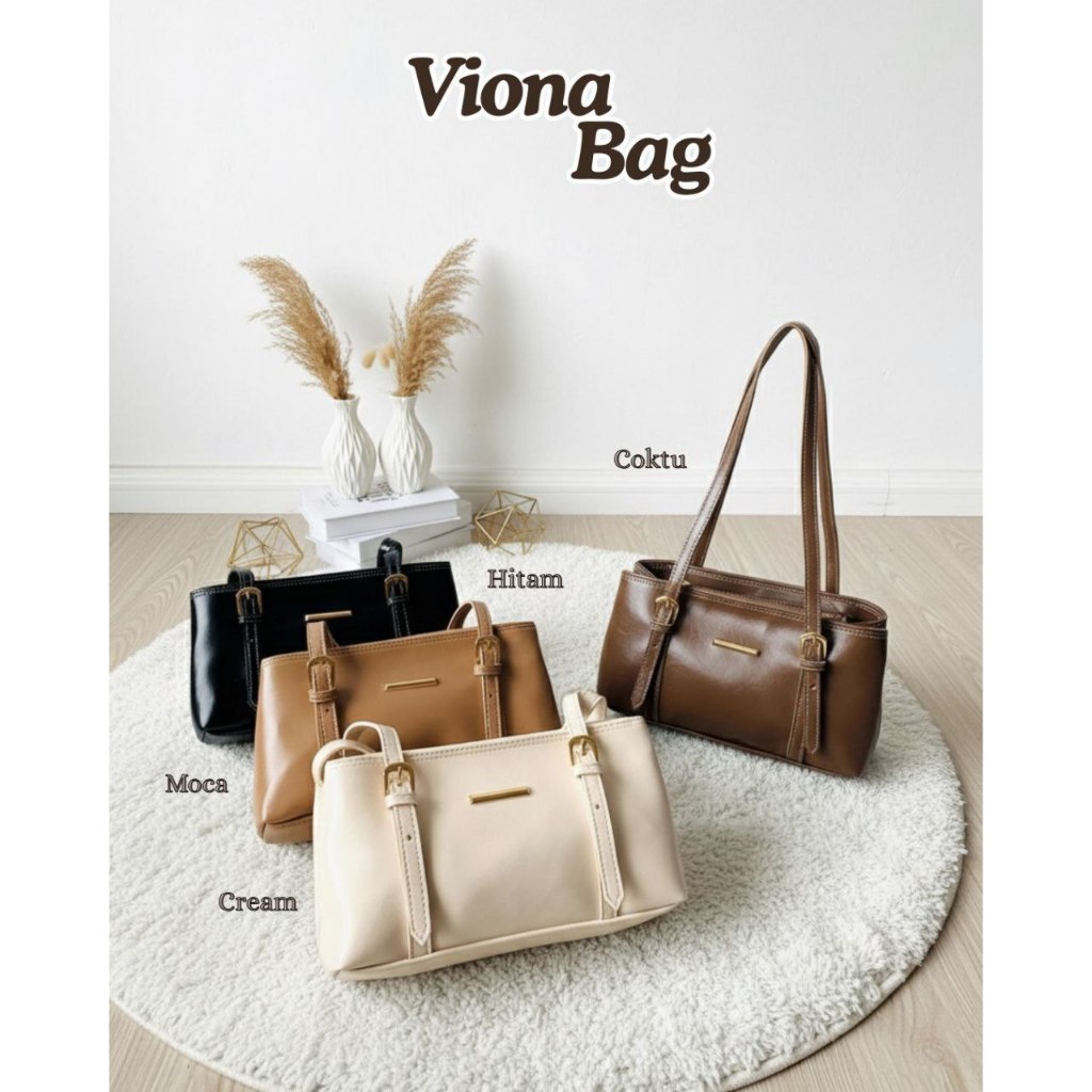 Viona Bag Tas Wanita Premium Tote Bag Stylish Tas Kerja Kuliah Fashion Korea