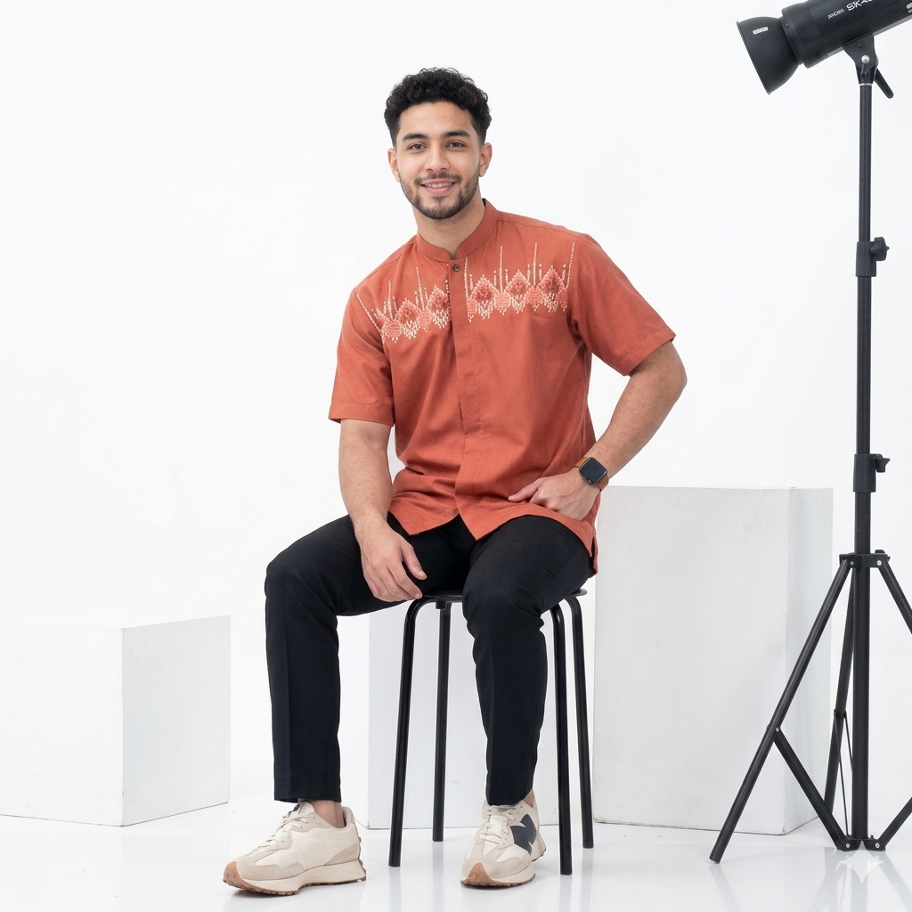 Baju Koko Lebaran 2027 Lengan Pendek Premium Kurta Remaja