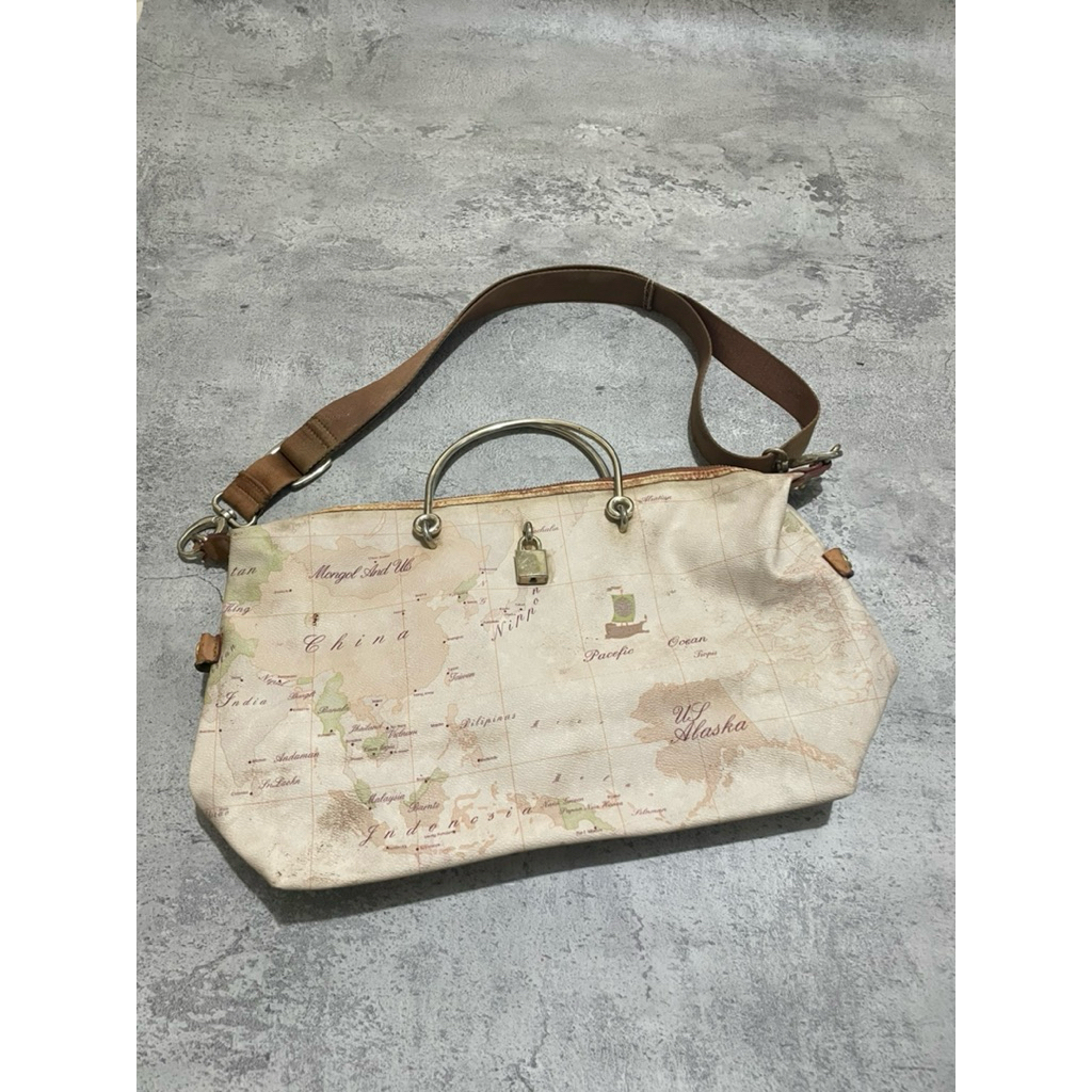 KODE:168-TAS SLING MOTIF PETA BRAND