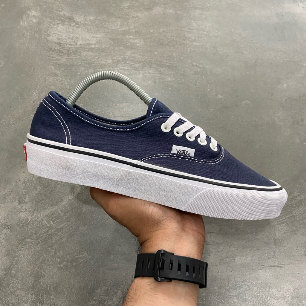 [Size 41] Rare Vans Authentic Classic Dress Blue Navy White Second Kondisi Mulus Nominus Like New An