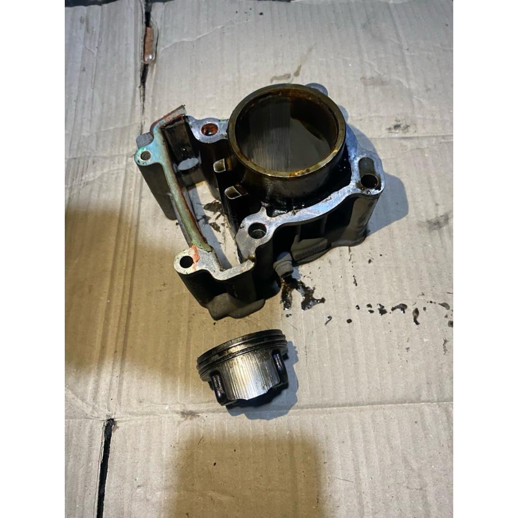 Blok boring seher bahan jupiter mx new 135 5speed original copotan