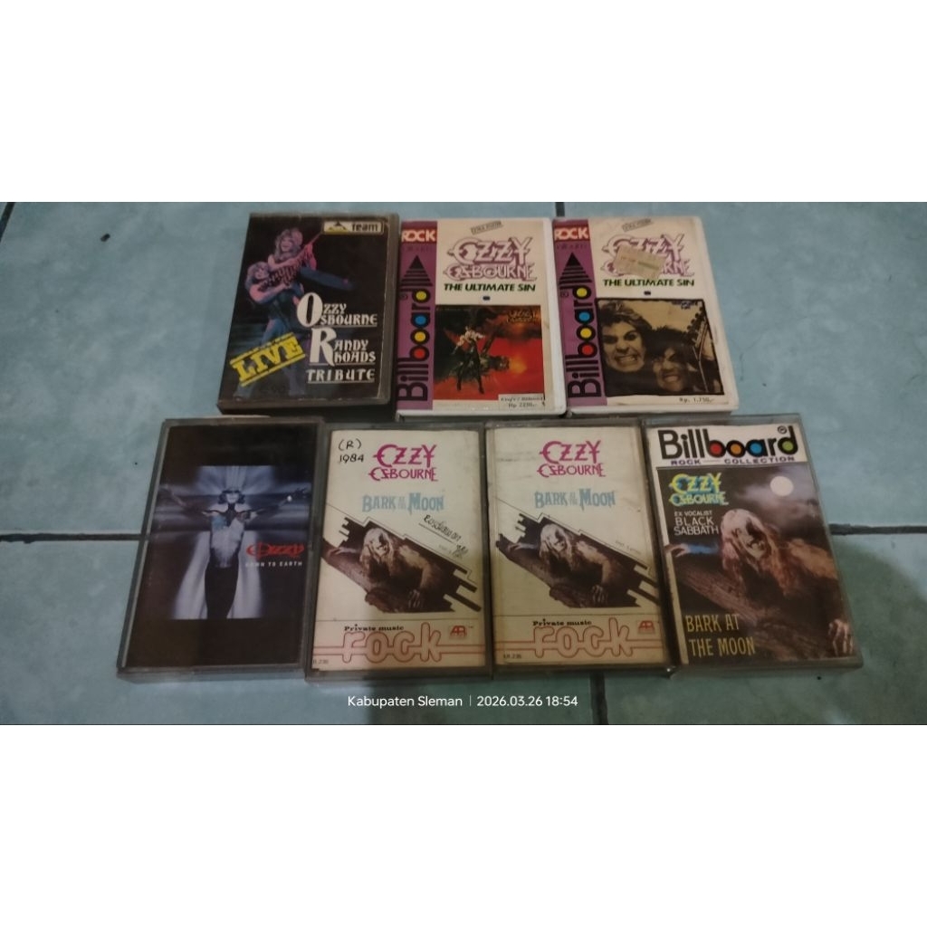 kaset Black Sabbath Ozzy Osbourne Dio