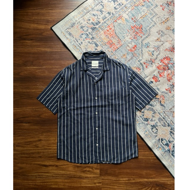 Tbj Nearby Stripes Open Collar Shirt