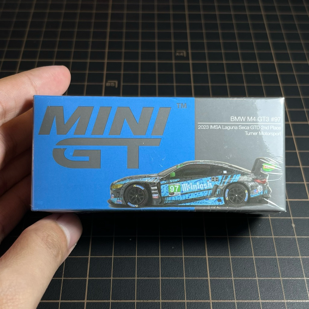 Mini GT BMW IMSA M4 GT3 Biru SEALED