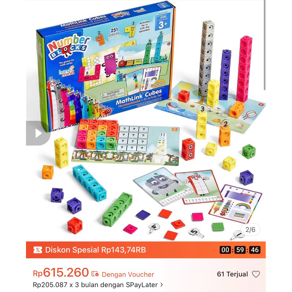 PL Numberblocks 1-10 Activity Set, Mainan Edukatif