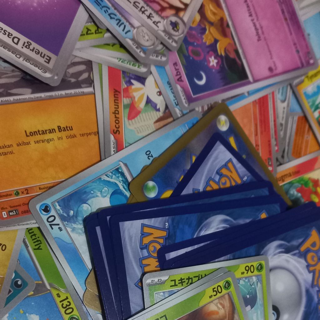 kartu pokemon TCG original, Bulk kartu pokemon Indonesia dan Jepang