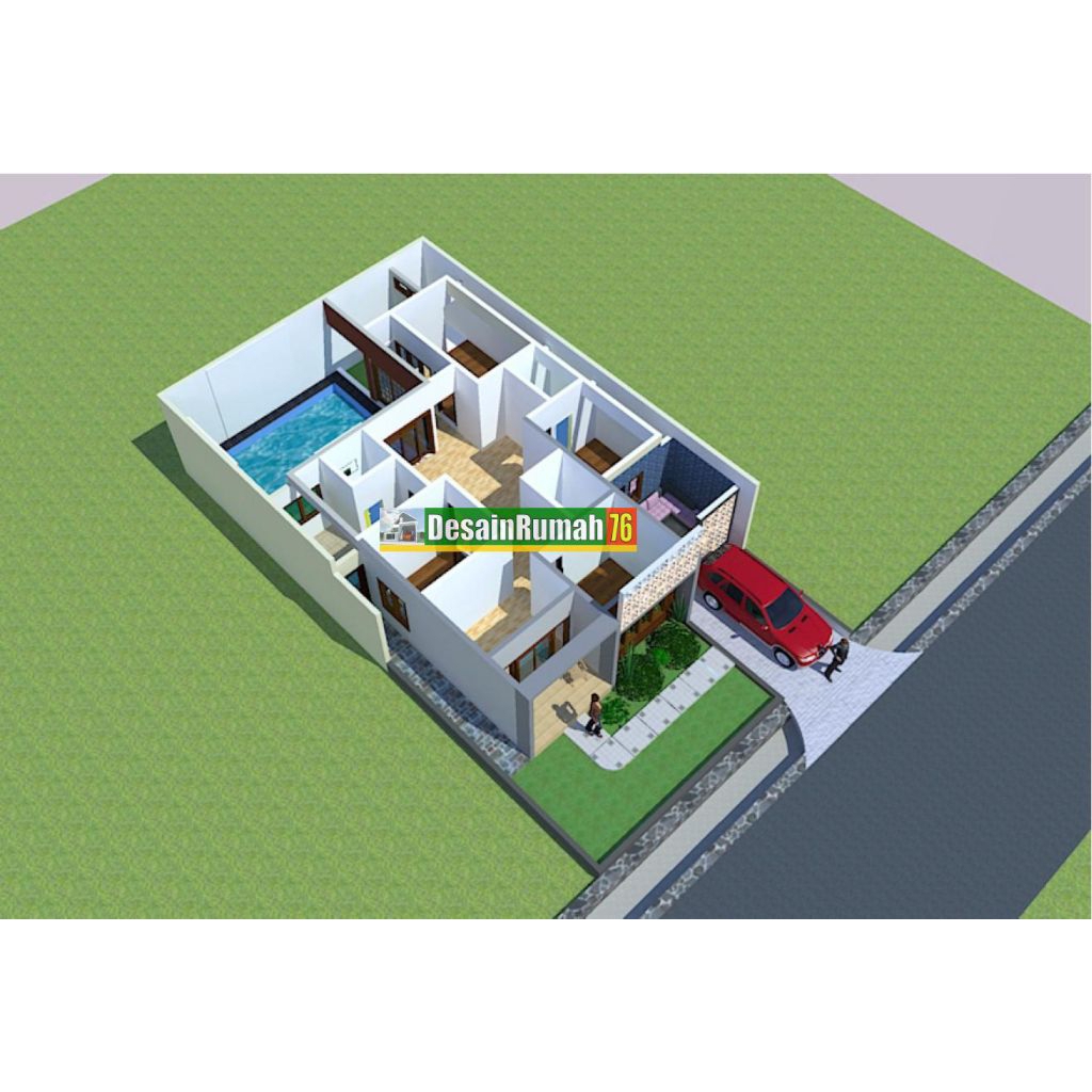 Jasa desain denah rumah 3D sketchup, jasa desain denah 3D, denah 3D sketchup, jasa desain rumah