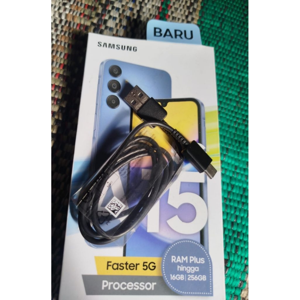 Kabel original Samsung Type C fast charger asli original hp Hitam