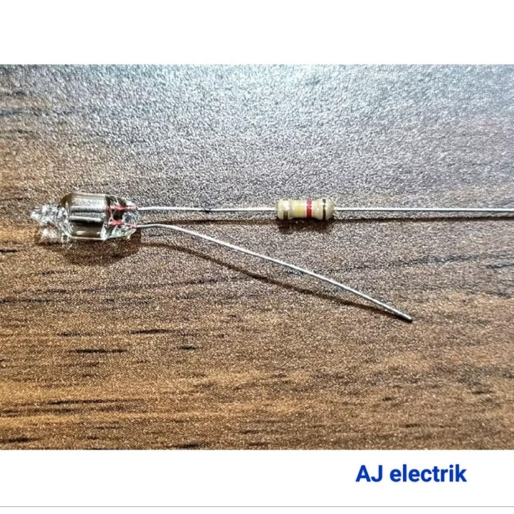 Lampu indikator Setrika 220v Kecil + Resistor.