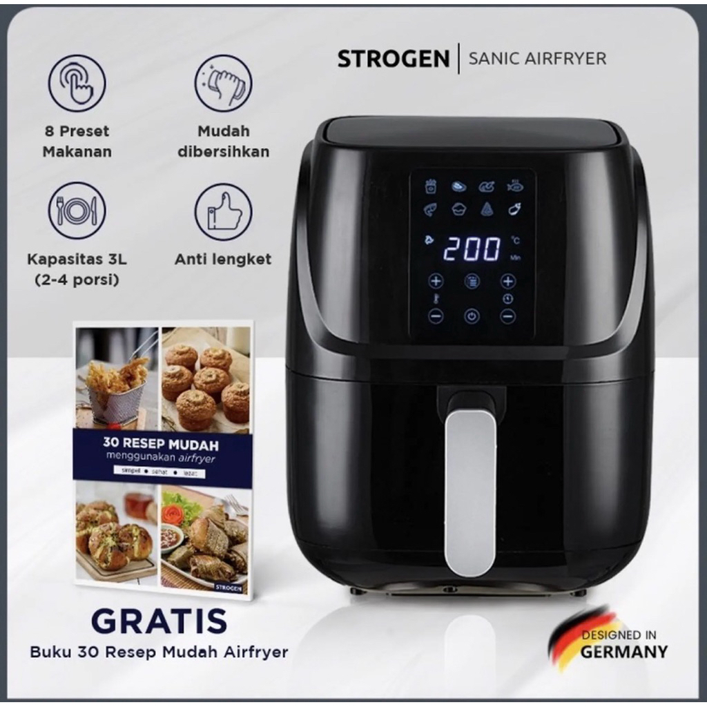 Preloved - Strogen Air Fryer Kapasitas 3 Liter