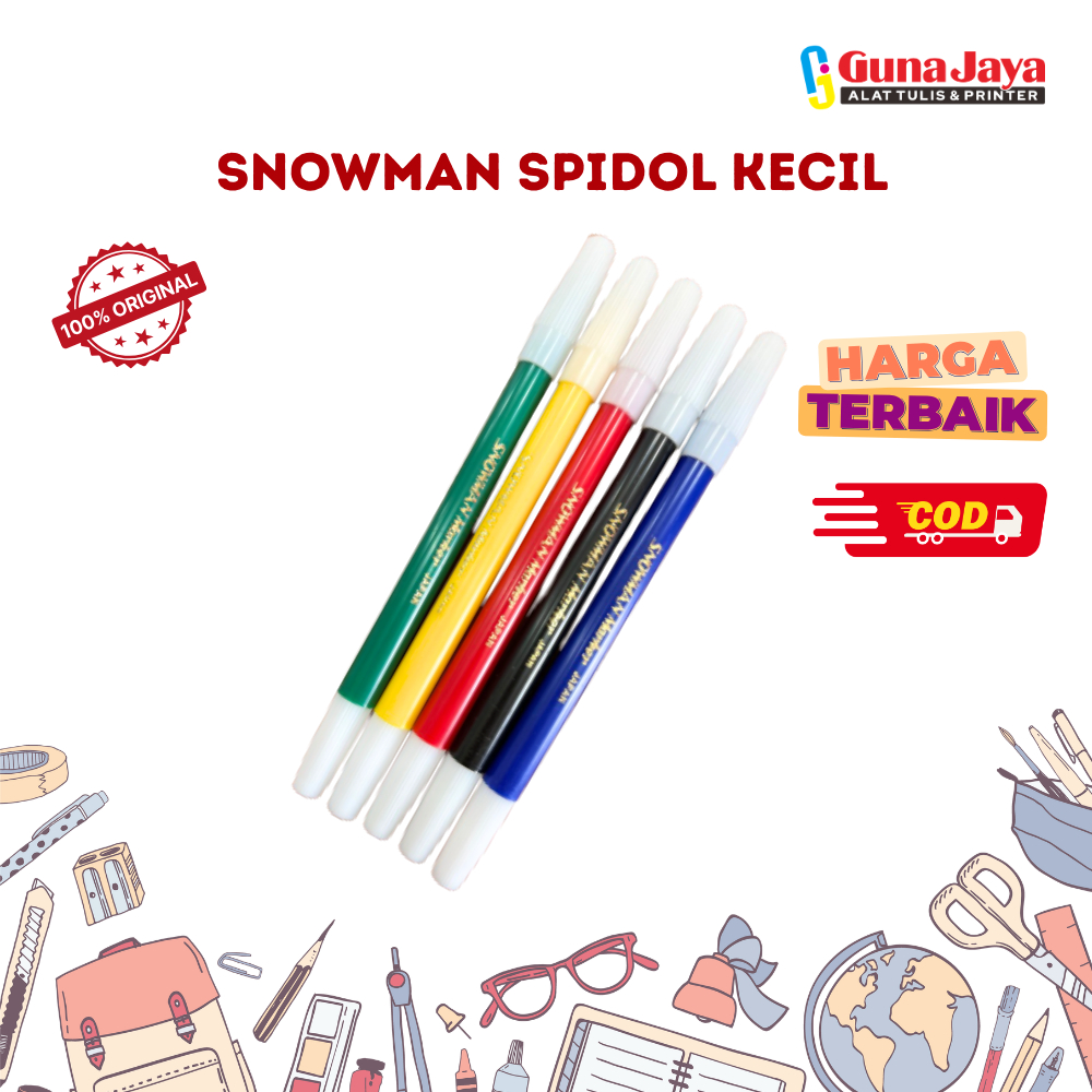 SNOWMAN SPIDOL KECIL - Snowman Spidol Marker Kecil