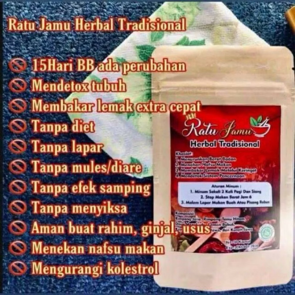 (COD) GROSIR RATU JAMU REGULER PELANGSING HERBAL TRADISIONAL