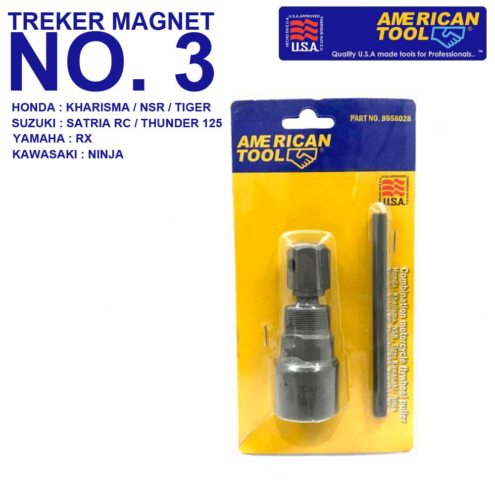 AMERICAN TOOL Treker Magnet No 3 #3 Karisma Ninja NSR Satria Hiu Thunder