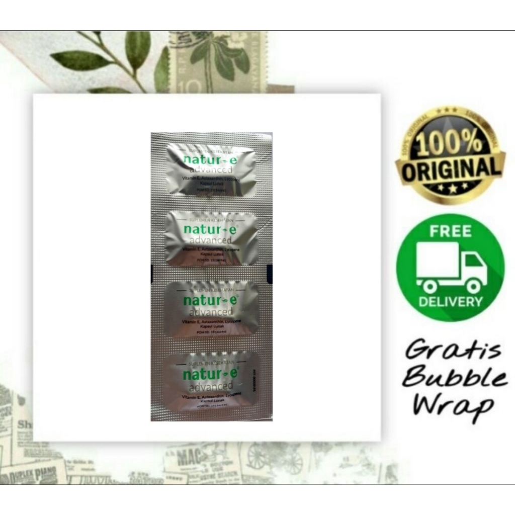 Natur E Advance isi 4 Kapsul Natur-E Advance isi 4 Kapsul Natur E anti anging Natur E pencegah penua