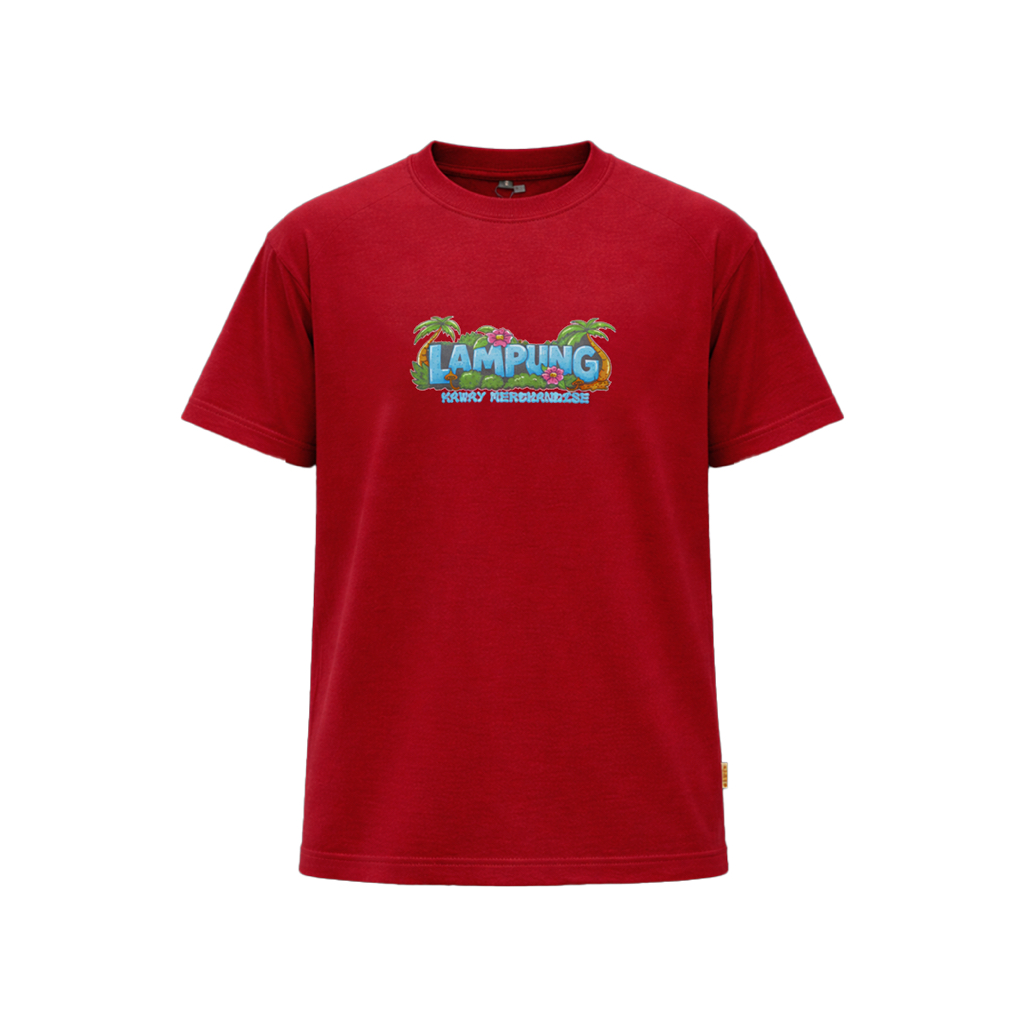 KAWAY Souvenir Lampung Tshirt Kaos Lampung LAMPUNG TROPICAL