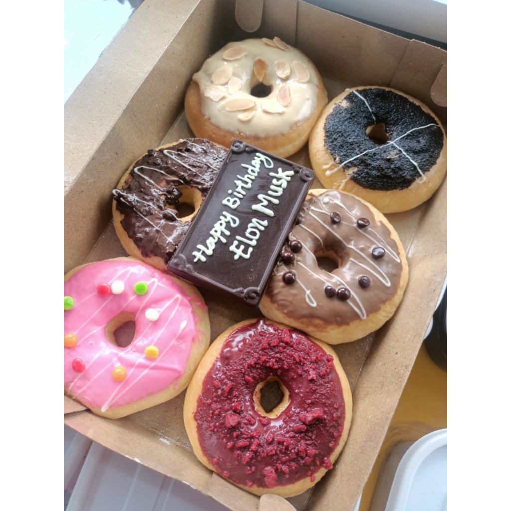 Donat mini isi 6 pcs/Donat ultah/Hampers/Acara Hajatan