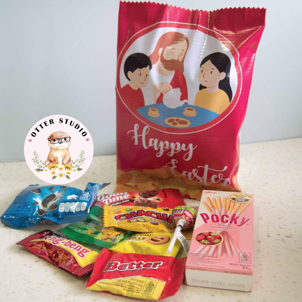 OTTERSTUDIO - ( POUCH + ISI ) "SIZE M" POUCH SNACK ANAK-ANAK PASKAH |EASTEER HAMPERS|HADIAH ANAK PAS