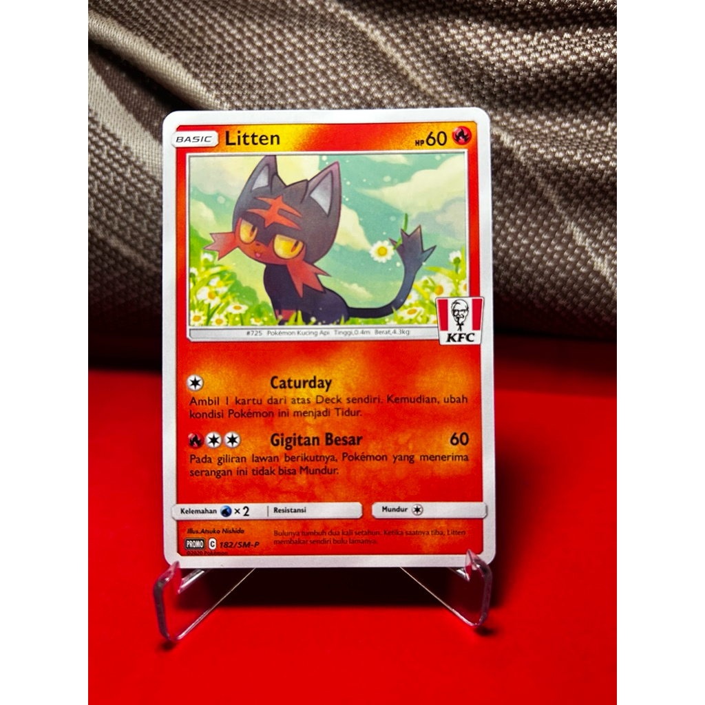 Kartu Pokemon TCG Indonesia - Litten Promo KFC