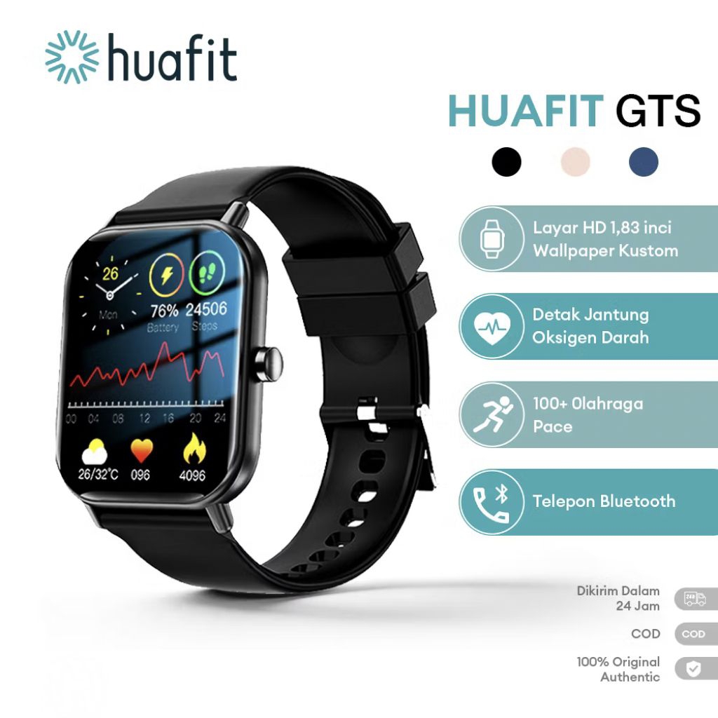 Aolon Huafit GTS Smartwatch Original Bluetooth IP67 Waterproof Running Pace Wallpaper