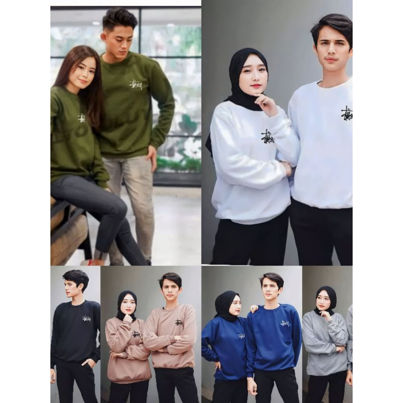Kaos Couple Pasangan Tussy / Kaos Pria Wanita Lengan Panjang / Kaos Kapelan Cewek Cowk