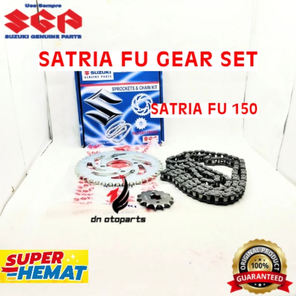 GEAR SET ORIGINAL SUZUKI KODE SATRIA FU GEAR SET SATRIA FU 150

