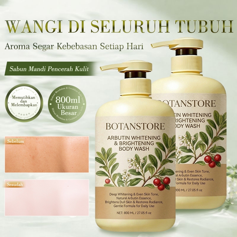 Sabun Mandi Pemutih Badan Arbutin 3 in 1 Mencerahkan Melembapkan dan Wangi Hemat Efektif untuk Haria