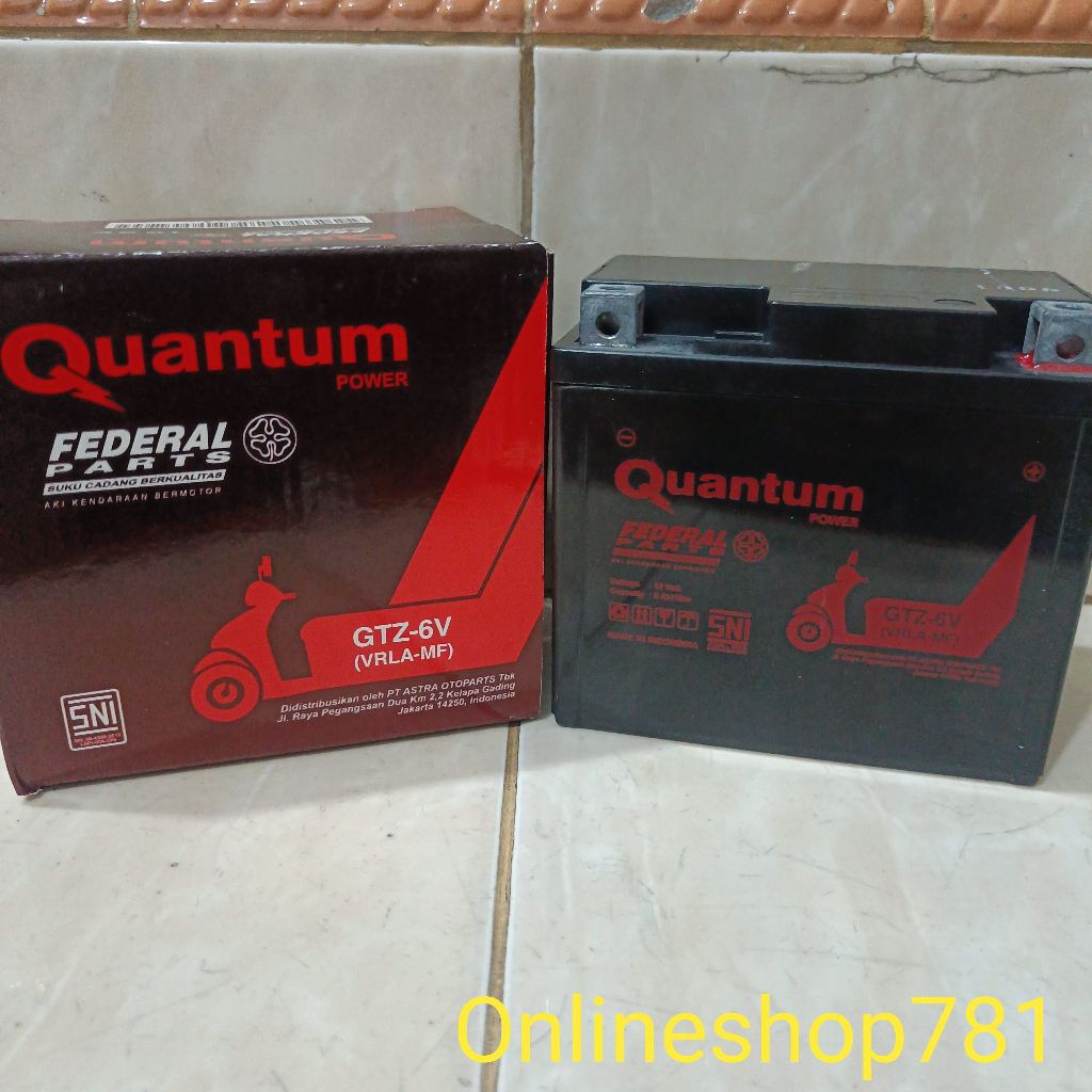 AKI / BATERAI GTZ6V FEDERAL QUANTUM