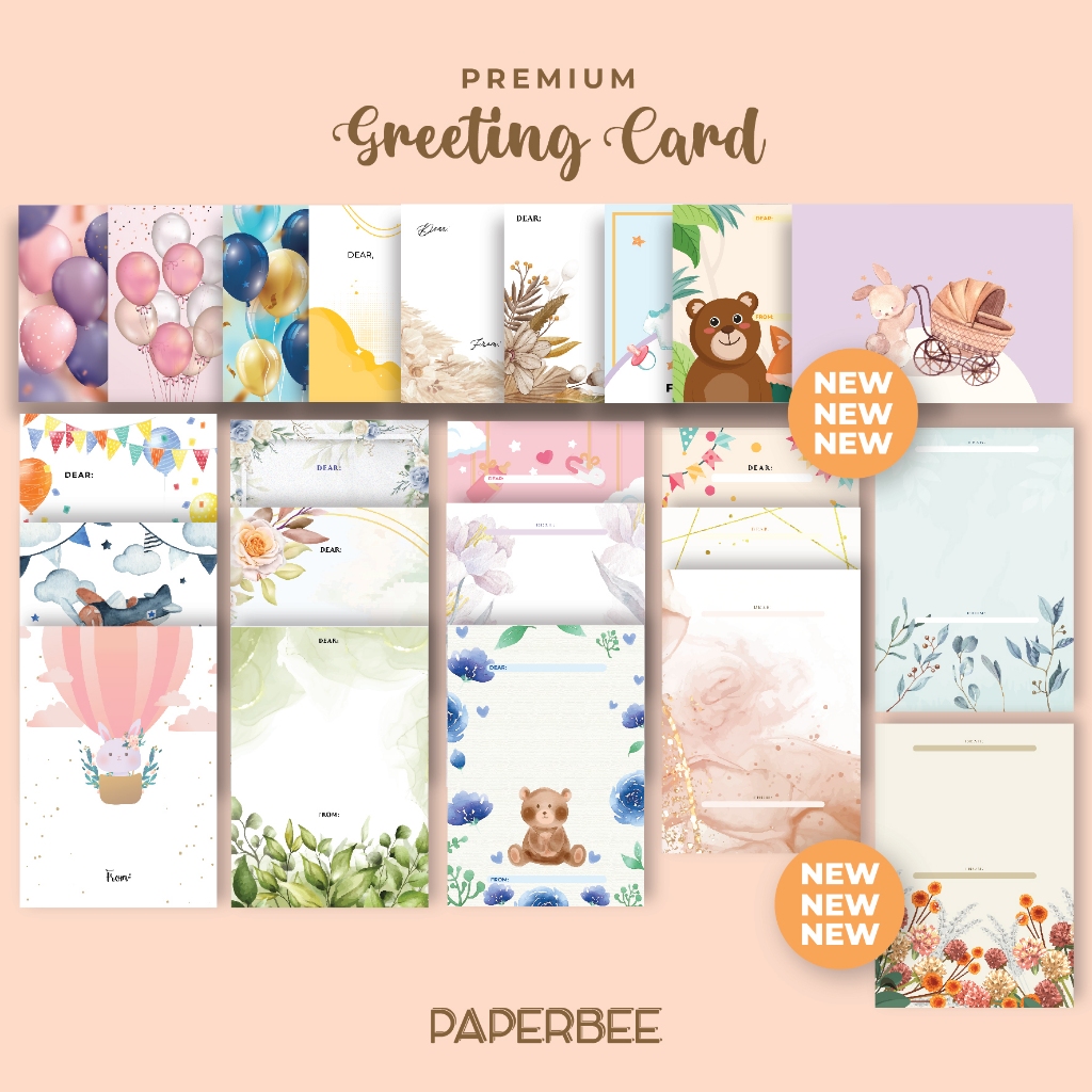 Kartu Ucapan Polos / Blank Greeting Card / Kartu Ucapan Kosong / Kartu Ucapan Ulang Tahun / Kado / H