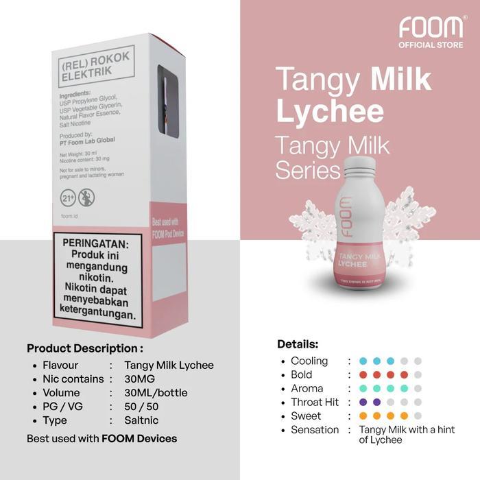 Foom Tangy Milk Lychee Salt Nic 30MG 30ML E-Liquid